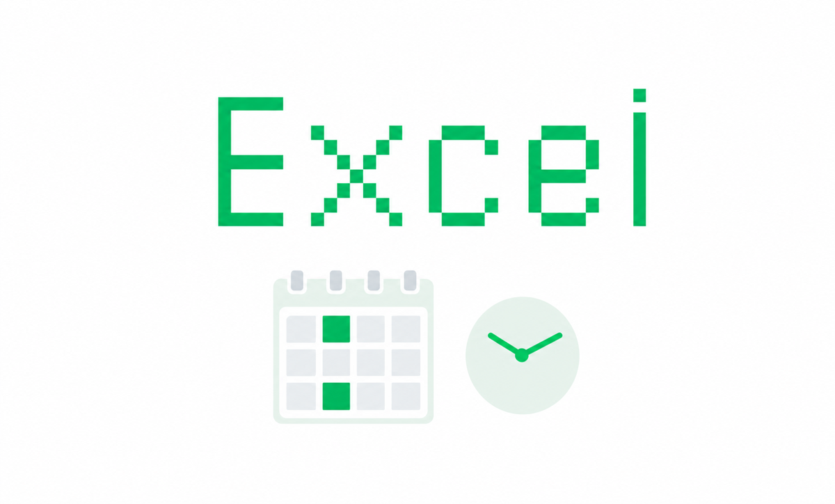 カレンダーと時計を並べたExcelのアイコン