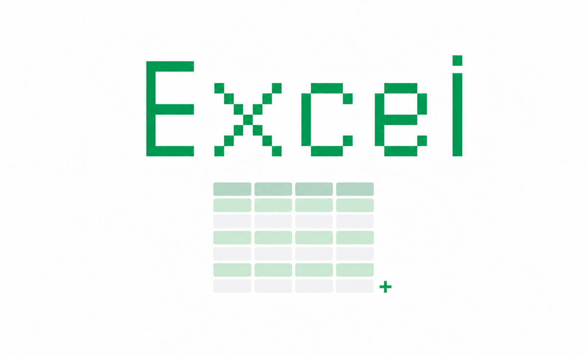 淡い緑色の行が交互に並び、右下に追加行を示すプラスがあるExcel表